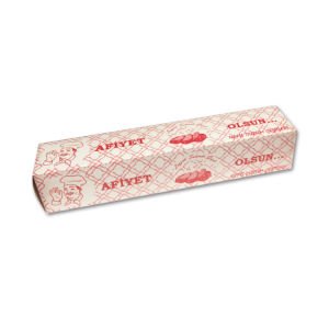 Karton Dürüm Kutusu 29 cm  50 Adet