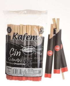 Kafem Çin Çubuğu Bambu Chopsticks 50 Çift