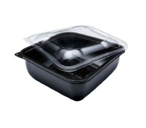İmka Plastik Kare Tatlı ve Salata Kasesi 1000cc 75 Adet