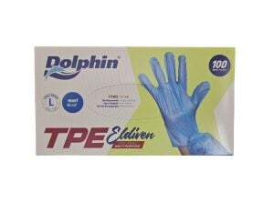 Dolphin TPE Eldiven Mavi L 100ad*20pk