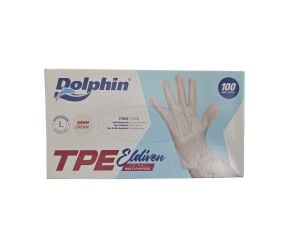 Dolphin Tpe Eldiven Beyaz L 100 Adet