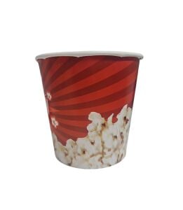 Karton Popcorn Patlamış Mısır Kova 85 Oz 270 Adet