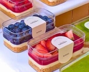 Benetta Dikdörtgen Kristal Tatlı Kasesi 352 Adet