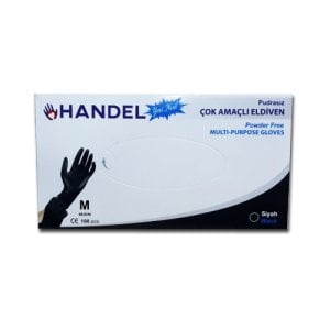 Handel Pudrasız Tpe Eldiven Siyah M 100 adet