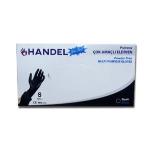 Handel Pudrasız Tpe Eldiven Siyah S 100 adet
