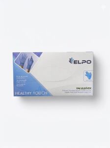 Elpo Pudrasız Tpe Eldiven Mavi L 100 adet