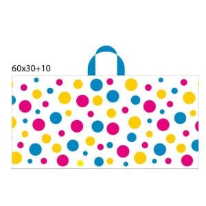 Kulplu Puantiyeli Çanta Poşet Büyük Boy 1kg