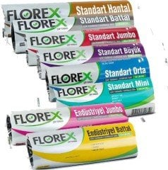 Florex Çöp Poşeti  Endüstriyel  Ekstra Kalın Plus Jumbo Boy 800gr