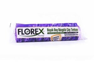Florex Büzgülü Çöp Poşeti Büyük Boy Lavanta Kokulu