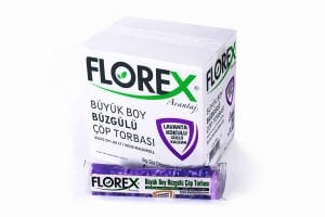 Florex Büzgülü Çöp Poşeti Büyük Boy Lavanta Kokulu