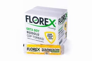 Florex Büzgülü Çöp Poşeti Orta Boy Limon Kokulu