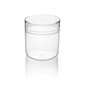 Kristal Silindir Magnolya Tatlı Kasesi 300 cc ve Kapağı 290 Adet