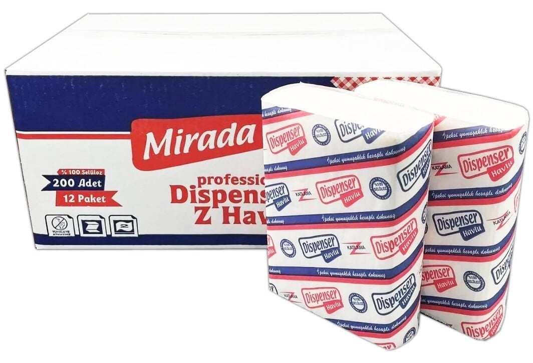 Mirada Z Katlama Kağıt Havlu 12 Paket * 200 Yaprak